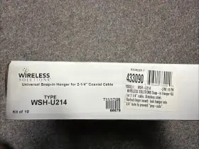 Wsh-u214 Wireless Solutions Universal Snap In Hangers 2-1/4 Inch Type Pack Of 10