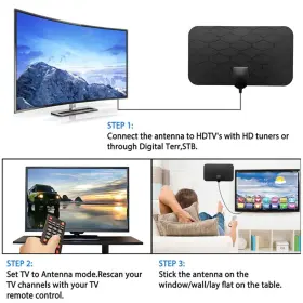 Xianglyo 774388970926 Tv Antenna Indoor Digital Portable For Local Channels 360 #3