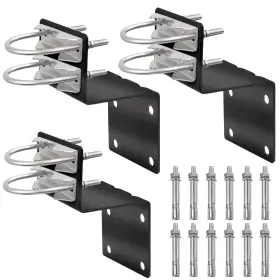 Xrds -rf 706531224501 Xrdsrf Antenna Mount Kit Blackcoated Pole Bracket With Double Ubolts C