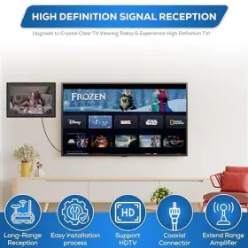 Yarox 608028367138 Digital Tv Antenna Indoor Smart Hdtv - High Gain Amplified Signal F #3