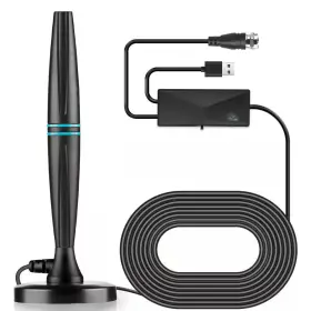 Yichuhaoxi 445001425439 35 Mile Reception Amplified Hdtv And 4k Digital Indoor Antenna Signal Booster L