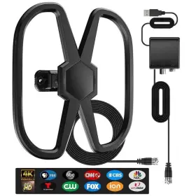 Yinsheepq7 732404357823 Tv Antenna Support 2 Tvs 2000 Miles Long Range Digital For Smart