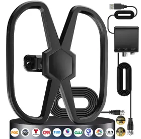 Yinsheepq7 732404359315 Tv Antenna Support 2 Tvs Outdoor/indoor 3100 Miles Range Digital Antennas F