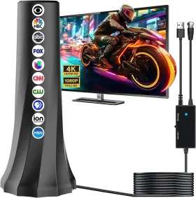 Yiziaifsion 445018267251 2024 Tv Antenna For Smart Indoor 980 Miles Range Lo