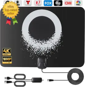 Yonquora 705353858222 Long Range Tv Antenna Indoor 2025 Digital Amplified Hdtv With Detachabl