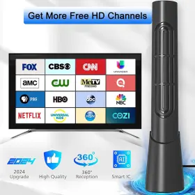 Yqbrao 445032028067 Indoor Tv Antenna For Smart With Amplifier Signal Booster 800 Miles Long Ra #2