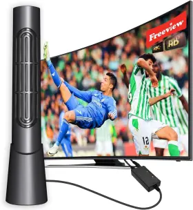 Yqbrao 445032028067 Indoor Tv Antenna For Smart With Amplifier Signal Booster 800 Miles Long Ra
