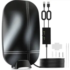 170f-zr Zegekiki Amplified Digital Tv Antenna Indoor Updated Hdtv Outdoor For