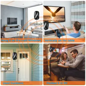 Zegekiki 764323952254 Amplified 1000 Miles Tv Antenna For Smart Indoor Outdoor 2024 Release Hd #3