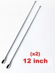 12" 2-PACK Stainless Am/fm/xm/cb Antennas For Yamaha Royal Star Venture 99-13. Fixed Price $20.90.