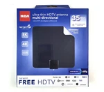 Rca Ultra-thin Multi-directional Hdtv Antenna 35 Mile Range ANT1080E. Fixed Price $14.69.