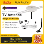 360 Omni Hdtv Antenna 150 Miles 4K 1080P Pole For Indoor/outdoor/rv/attic. Fixed Price $66.85.