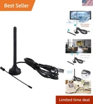 Lightweight And Portable DTA-180 Tv Antenna For Stunning 1080P Reception. Fixed Price $18.99.