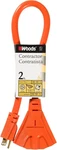Woods 990824 12/3 Outdoor Multi-outlet Extension Cord, 2-FOOT, Orange. Fixed Price $23.99.