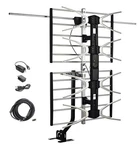 Mcduory Digital Hdtv Outdoor Amplified Antenna - 150 Miles Range Silver. Fixed Price $81.79.