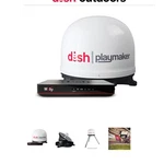 Dish Playmaker Portable 13IN Ku-band Satellite Antenna W/ Wally Receiver. Fixed Price $175.00.