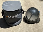 King Dish Tailgater Pro Satellite Tv Antenna DTP4900-A0 & Carrying Bag. Fixed Price $185.00.