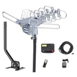 Mcduory Outdoor 150 Miles Digital Tv Antenna 360 Degree Rotation Grey. Fixed Price $73.18.