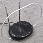 Philips Tv Antenna, Dipoles, Circular Loop, Tabletop, Rabbit Ears Black Untested. Fixed Price $18.88.