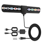 2026 Digital Hdtv Antenna Indoor, 360 Reception Amplified Black. Fixed Price $10.73.