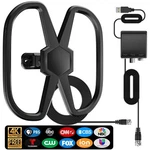 Bzoxauy Digital Tv Antenna 3500+ Miles Long Range 4K 1080P 38FT Cable Black. Fixed Price $59.99.