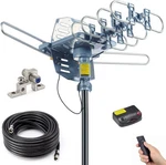 Pbd Outdoor Digital Amplified Hdtv Antenna, 150 Mile Black, Grey, Silver. Fixed Price $64.50.
