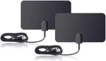 Flat Hd Digital Indoor Tv Antenna Pack Bundle - 25 Miles Range. Fixed Price $19.86.
