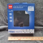 Rca Ultra-thin Multi-directional Indoor Hdtv Antenna Sealed Package. Fixed Price $13.99.