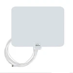 Digital Indoor Antenna Long Range 35 Miles Flat Hdtv Vhf Uhf White Multi Lot. Fixed Price $18.39.