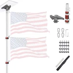 Yescom Ez Go 14FT Telescopic Flag Pole Kit With Starlink GEN3 Pipe Adapter. Fixed Price $129.90.
