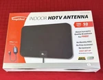 New Amplified Indoor Hdtv Antenna 50 Mile Range Atsc OUS00-0186 Easy Install. Fixed Price $29.90.