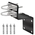 Antenna Mount Kit, Black-coated Pole Bracket Double U-bolts Clamp V Jaw. Fixed Price $24.99.