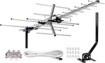 Yagi Satellite Hd Tv Antenna Up To 200 Mile Long Range, Attic Or Roof Mount Digi. Fixed Price $98.99.