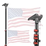 Yescom Ez Go 14 Ft Telescopic Flag Pole Kit W/ Starlink GEN3 Pipe Adapter. Fixed Price $129.90.