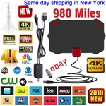 980 Mile Ultra Thin Flat Indoor Amplified Black Antenna For Fosmon. Fixed Price $12.98.