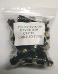 25X Perfect Vision Coupler (barrel Splice) W/ Weather Boots DTVF810-05 (25PCS). Fixed Price $8.24.