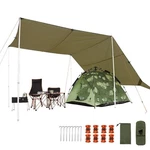 Geertop 17 10 Ft Large Camping Tent Tarp Outdoor Waterproof Flame Retardant Ha. Fixed Price $90.55.