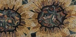 Mosaic Marble Garden Sunflowers Wild Home Decor Tile. Fixed Price $159.00.