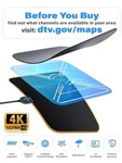 Amplified Digital Antenna - 4K Support, Hdtv, 1080P, 1080I, 720P, Easy. Fixed Price $49.98.