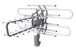 360 Aerial Antenna For Tv W/ Remote Control Powered Rotating Degrees. Fixed Price $47.99.