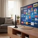 Tv Antenna INDOOR,650+ Miles Long Range Digital For All. Fixed Price $28.97.