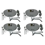 Lot Slimline Directv Dtv Dish Antennas Ka/ku Hd MPEG4 W/monopoles. Fixed Price $295.00.