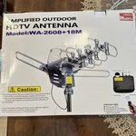 Pbd Outdoor Digital Amplified Hdtv Antenna, 150 Mile Black, Grey, Silver. Fixed Price $49.99.