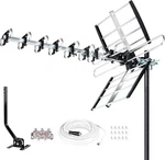Five Star Hdtv Antenna 200 Mile Range 40FT RG6 Cable. Fixed Price $157.99.