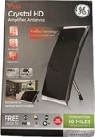 New Ge Pro Crystal Amplified Indoor Antenna 1080P Hdtv-vhf-uhf 4K Ultra. Fixed Price $17.99.