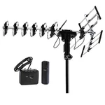 Outdoor Antenna Hd Tv 200 Miles Range With Motorized 360 Rotation Uhf/vhf/fm Rad. Fixed Price $89.17.