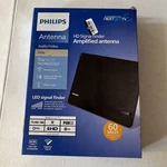 Philips Indoor Hdtv Antenna Long Range Signal Booster Amplifier Vhf Uhf 1080P. Fixed Price $27.99.