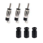 Pobady 3PCS Din Plug Crimp Connector Straight Adapter Fm/am Car Radio Antenna.... Fixed Price $10.44.