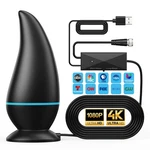 Indoor Tv Antenna Long Range, For Smart 4K 1080P Medium, Black. Fixed Price $25.84.