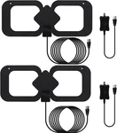 Tv Antenna - Amplified Hd Digital Indoor 200 Miles Range.support 4K. Fixed Price $22.99.